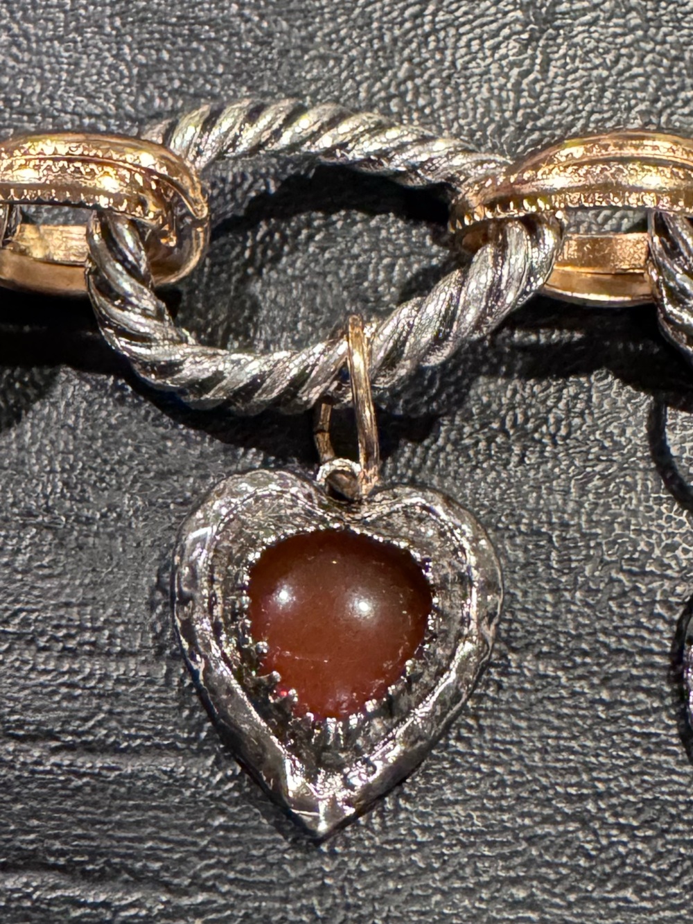 Charm Necklace Two-Tone Rope Link - Picture 11 of 16
